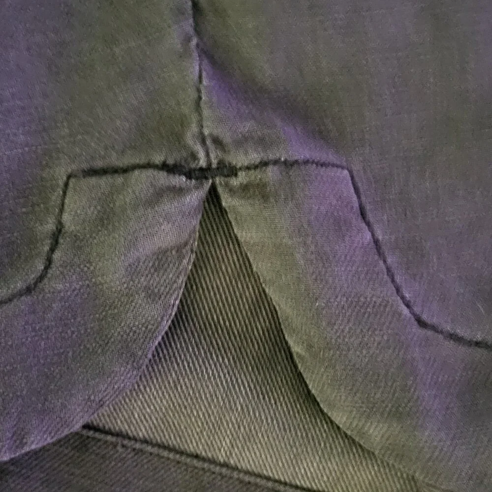 Anthropologie Pilcro Drawstring/Utility Mini Skirt - Olive Green - S - Picture 4 of 9